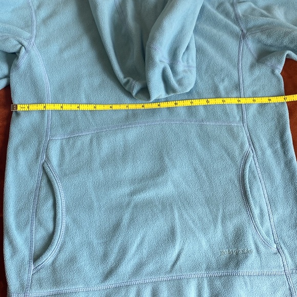 Vintage Patagonia Synchilla Hoodie Fleece BLUE Sweatshirt Pullover Women’s S/XS - Picture 6 of 6